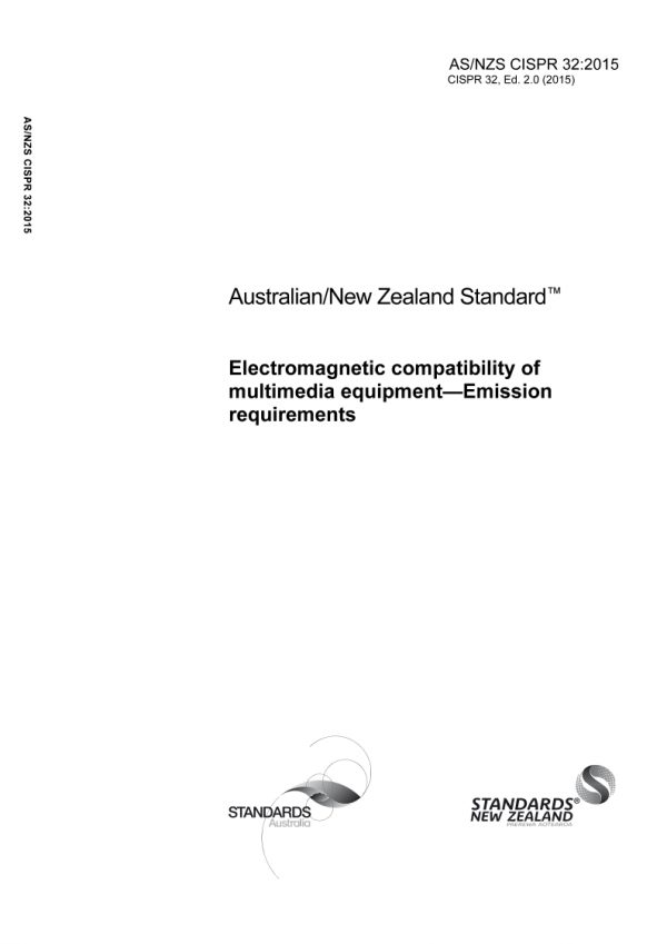 AS/NZS CISPR 32:2015 PDF