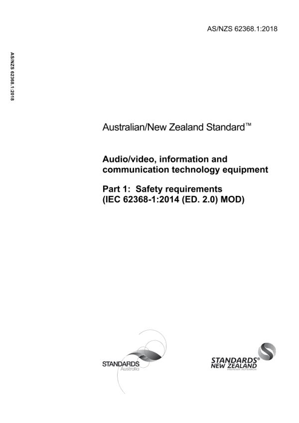 AS/NZS 62368.1:2018 PDF