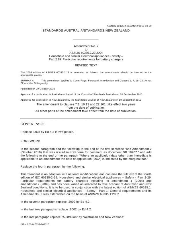 AS/NZS 60335.2.29:2004 AMDT 2 PDF