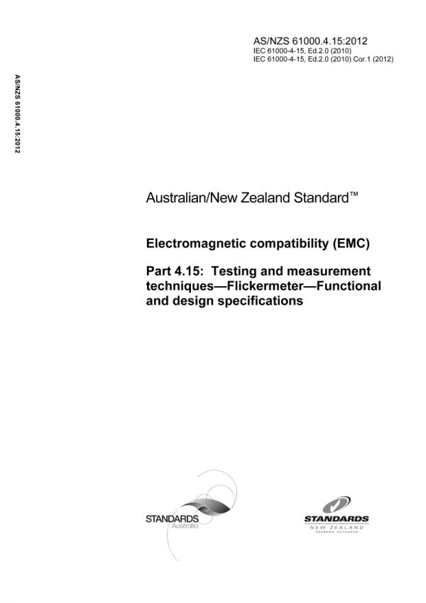 AS/NZS 61000.4.15:2012 PDF